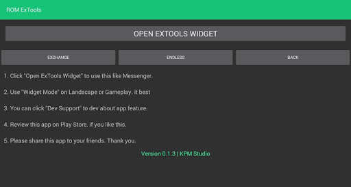 Run android online APK Ro Mobile ExTools : Exchange and Database [Free] from MyAndroid or emulate Ro Mobile ExTools : Exchange and Database [Free] using MyAndroid